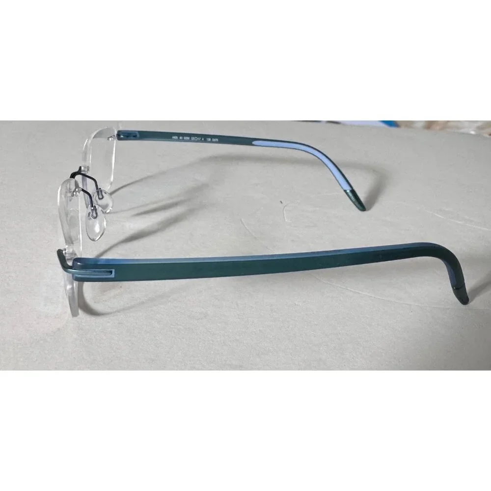 Silhouette Rimless Eyeglasses FRAMES ONLY 4406 40 6056 53-17 135 5379 Green
